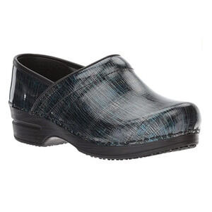 Sanita Skyler Clog Professional Work Shoe in Blue Multi Women's EU Size 37‎ US 6